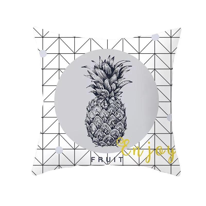 Nordic Yellow Geometric Pillowcase Home Sofa Pillow Cushion Cover