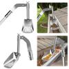 Roof Gutter Scoop Stainless Steel Cleaning Shovels Multifunctional Gutter Cleaning Tools for Roof Garden Ditch Household Gutters