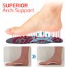 2pairs Acupressure Shoe Insoles Vein Repair Anti Slip Abrasion Resistant Massage Shoe Pad for Arch Support Body Care Slimming