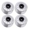 4pcs Metal 1.9 Inch Wheel Rims 10 Triangle Hole Hub for AXIAL SCX10 110 RC Climbing CarWhite