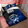 Cartoon Bot Astro Bedding Duvet Cover Pillow Case Set Single Double Bedroom