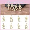Luxurious Gold Alphabet Necklace With Crown Pendant For Women And Girls