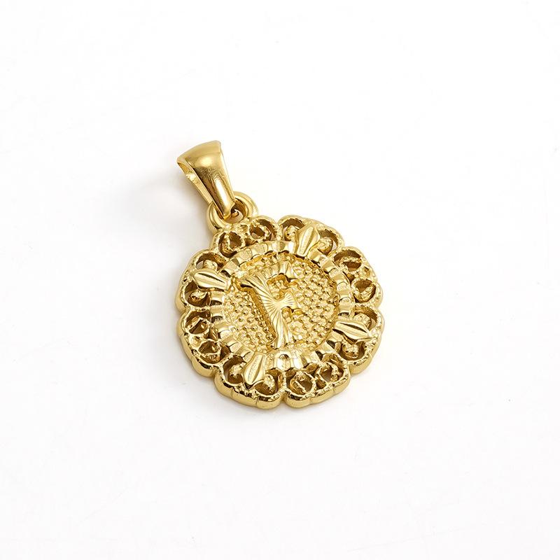 New embossed 26 English pendant necklace round trend versatile women's collarbone neck chain is out of stock.