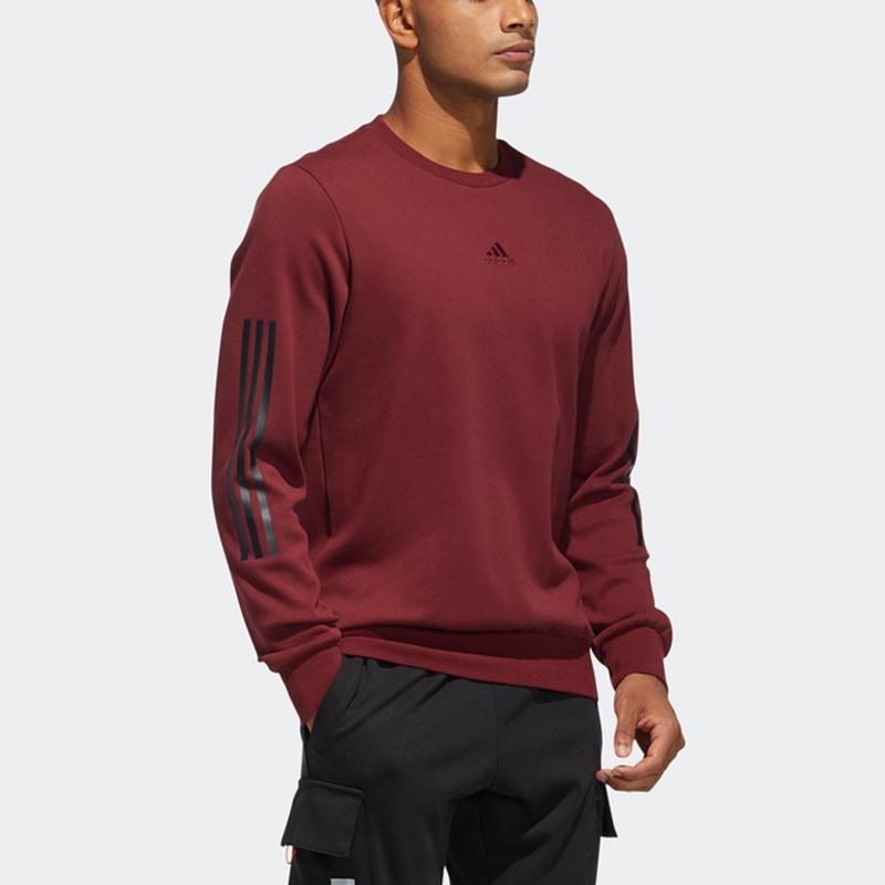 Adidas Cny Gfx Crew Sweatshirt Men Sweatshirt Dark-Red HC0265