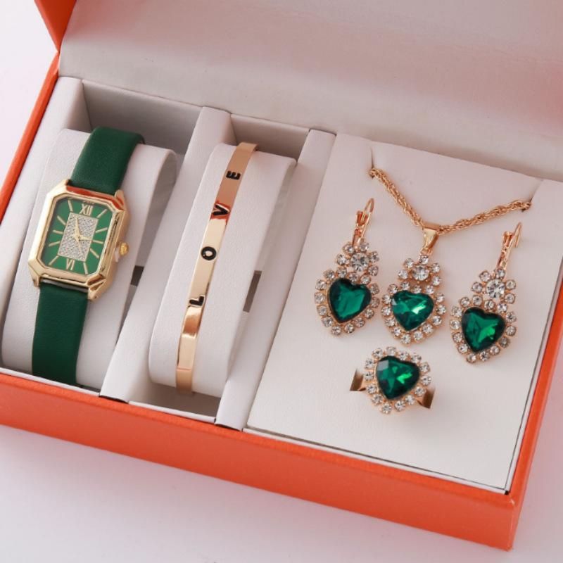 Fashion Rhinestone Diamond Women'S Bracelet Watch Alloy Steel Belt Quartz Women'S Bracelet Watch