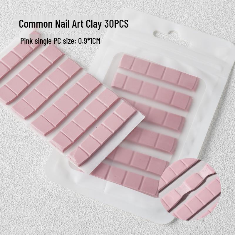 

Многоразовая глина для нейл-арта: Супер липкий набор из 30 штук для удержания типсов и практики