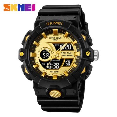 Men's Outdoor Sports Electronic Watch Multifunctional Electronic Watch Waterproof Alarm Clock Luminous Student Watch