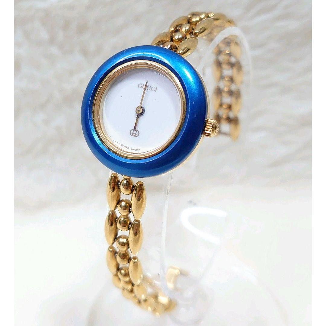 Used Operation not confirmed GUCCI change bezel 11/12 quartz blue watch