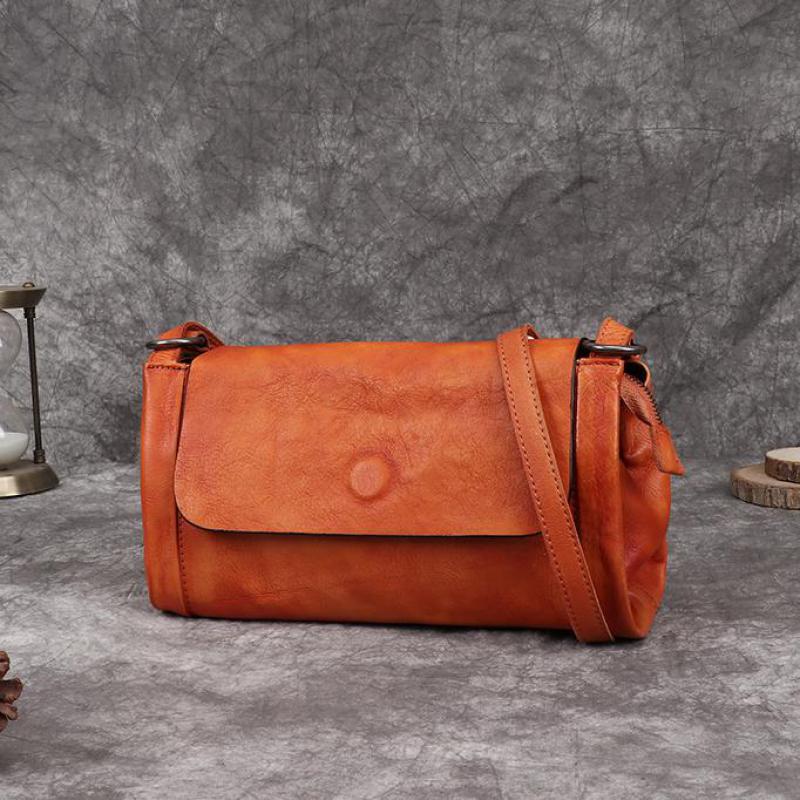 

Johnature винтажная женская сумка, ручная роспись, сумки на плечо из натуральной кожи, однотонная сумка-мессенджер из мягкой яловой кожи для отдыха