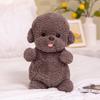 Cartoon Bichon Protruding Tongue Plush Toys Simulation Puppy Kawaii Dog Stuffed Animals Dolls Cute Birthday Present for Children