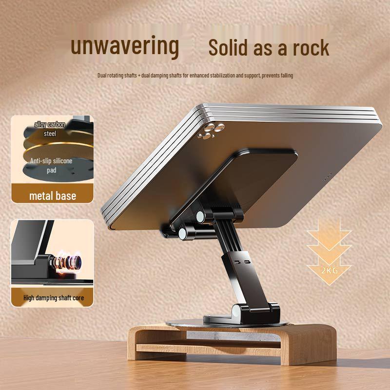 Foldable Metal Phone & Tablet Holder for Desktop Live Streaming