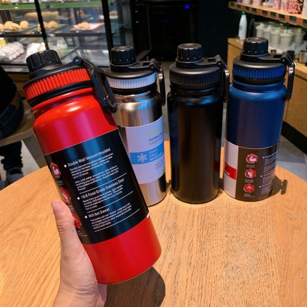 600/800ml Insulated Cup Stainless Steel Vacuum Flask Gift Sports Water Bottle  Cold/Hot Drink