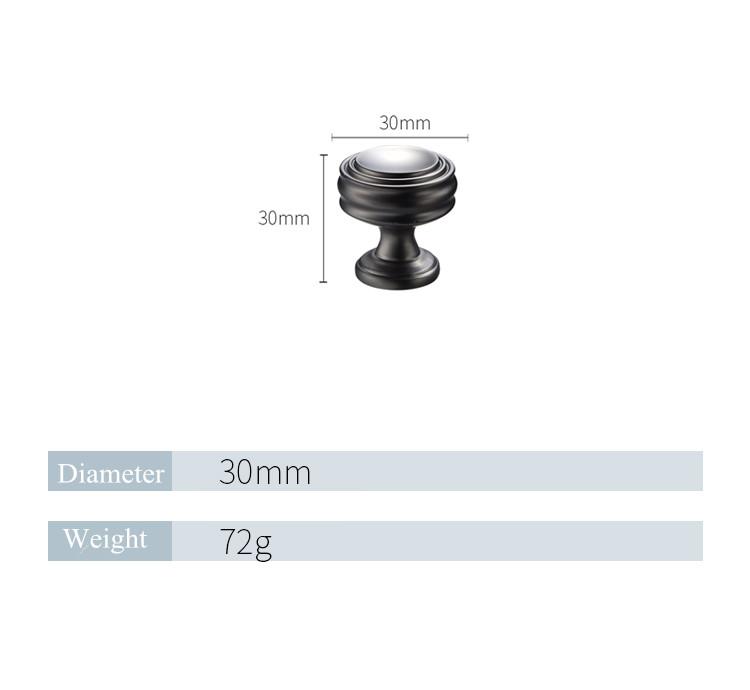 American PVD Zinc Alloy Furniture Handles Dresser Drawer Knobs Kitchen Cabinet Pulls