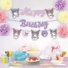 Narozeninové dekorace Set Květina Pom Sanrio Postavy Kuromi