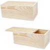 Natural Wood Storage Box - Versatile and Stylish Organizer for Home and Office - Durable and Eco-Friendly Design