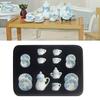 Doll House Miniature Mini Ceramic Tea Set Model Fairy Garden Decor Ornaments