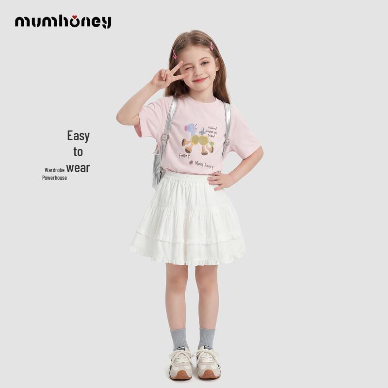 Heini Mumu Kids  Cartoon Short Sleeve T-Shirt 130