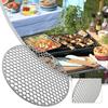 Rundes Grillnetz aus Edelstahl BBQ-Matte Kohleofen Dampfnetze Grillrost Rund Outdoor Camping Grillrost