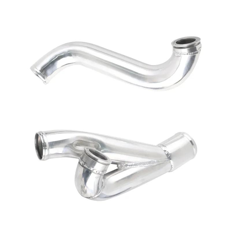 Upgrade Kit 2palcový N54 Turbo výstup Plnicí potrubí Hliník Stříbrný Pro BMW 135i 335i 535i 1M E82 E88 E90 E92 E60 Motor 3.0L Díly