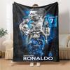 Soccer Player Action Blankets Flannel Printed Breathable Warm Throw Blanket for Home Office Bedspreads 0708a147