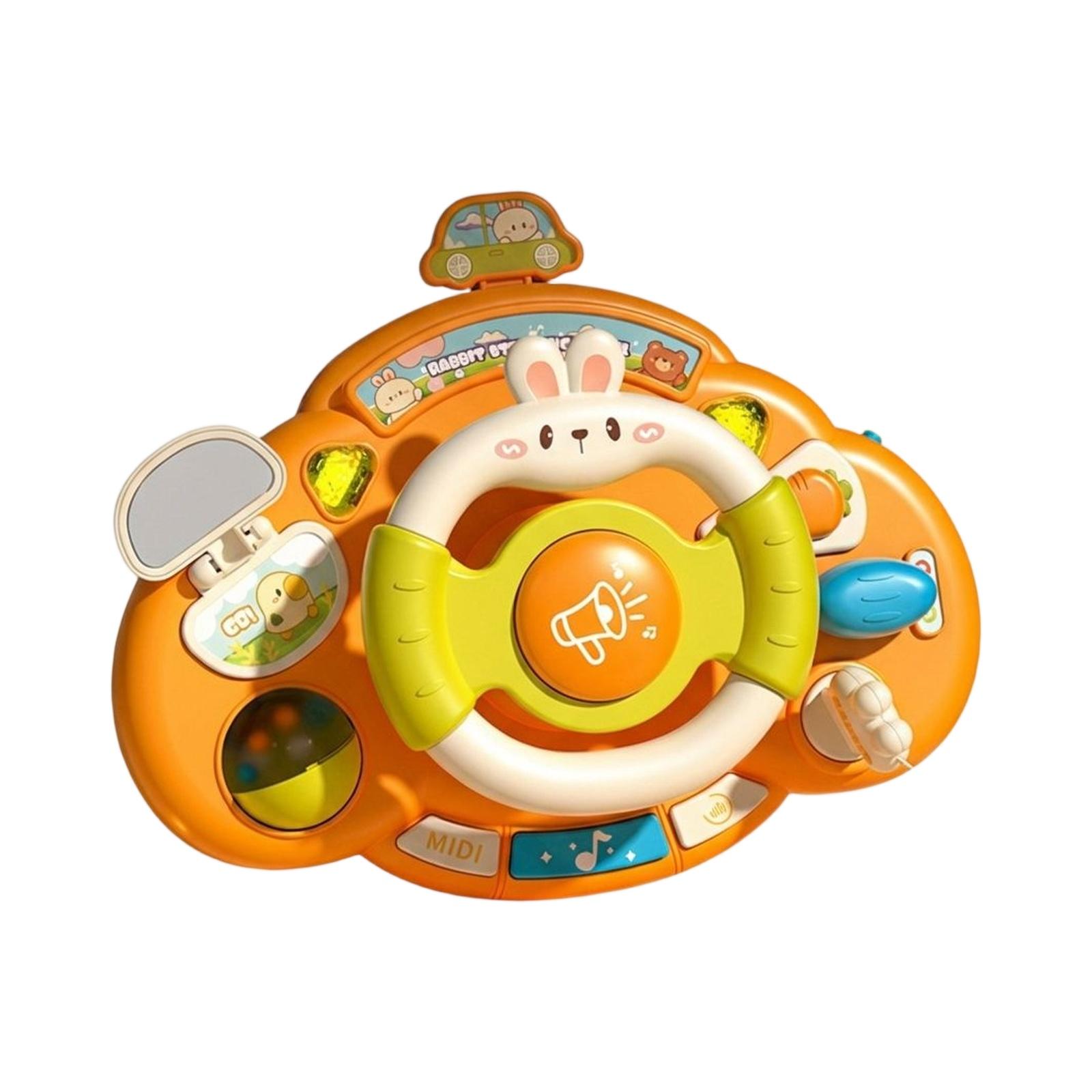 

Children s Multifunctional Punny Steering Wheel Puzzle Toy, Early Education Puzzle Sound And Light Busy Board Toy One Size
