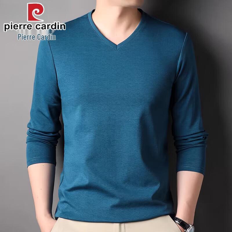 Pierre Cardin Men's V-Neck Long Sleeve T-Shirt