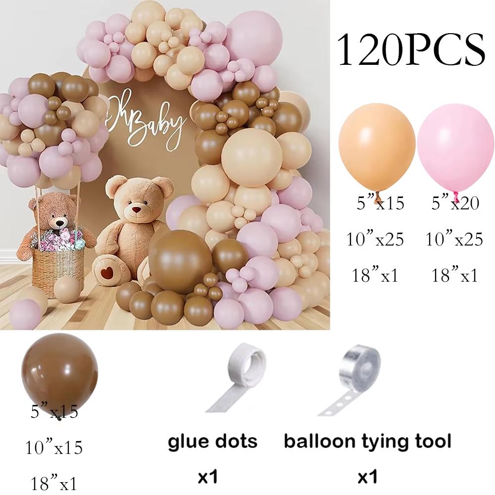 Pastel Pink Balloons Arch Kit Baby Pink White Ballon Garland Birthday Party Baby Shower Gender Reveal Wedding Anniversary Globos