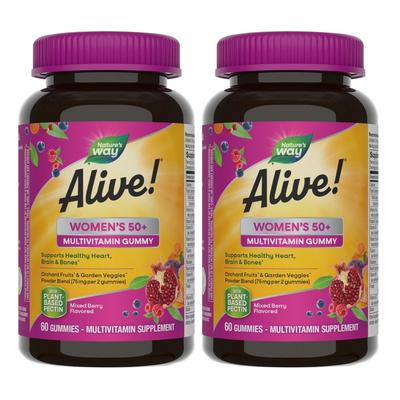 Naturens sätt levande! Multivitamintuggisar för kvinnor 50+, 60 tabletter, 2 enheter