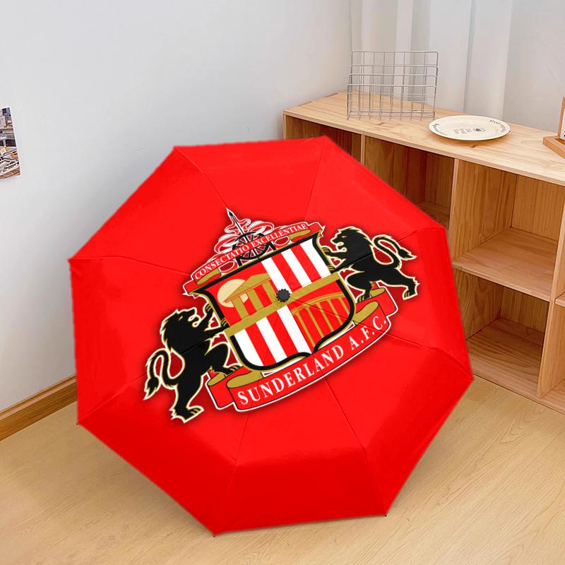 1 PC Automatic Folding Umbrella - Crystal Palace Football Club Pattern, Portable & Foldable Design with 8 Ribs, Christmas Birthday Gifts