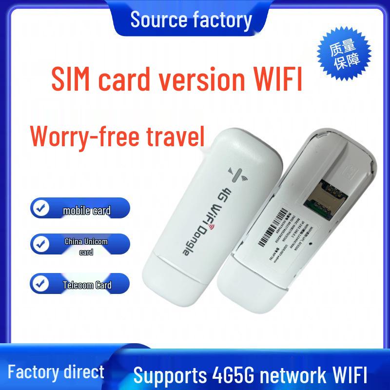 4G USB Portable WiFi Dongle with Card Slot for Wireless Internet, Driverless UFI, and Car Router Functionality