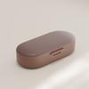 Pill Box with Independent Compartments Pill Organizer Silicone Ring Moisture Proof Travel Case for Morning Noon Evening