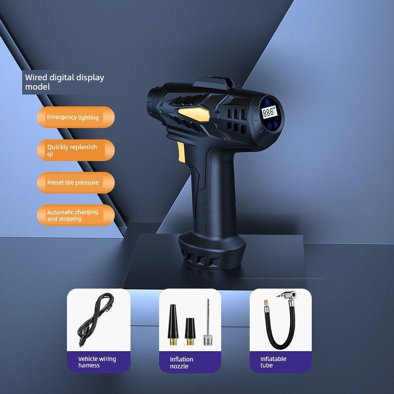 Cross-Border Car Air Pump, Car Tire Inflator, Portable Wireless Inflator, Bicycle Electric Inflator