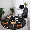 1pc French Bulldogs Chair Carpet for Office - Durable, Ideal for Chair Mats, Stylish & Functional Decorative Rug Yy260130092