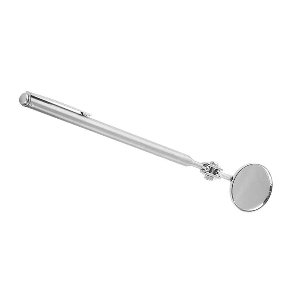 Car Telescopic Inspection Mirror Extending Detection Round Lens Hand Tool 30*600mm Pen Clip