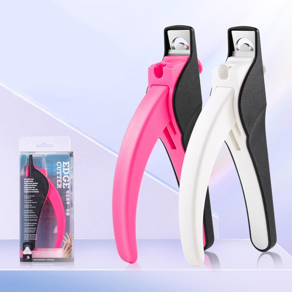 Professional Nail Clippers Cutters for Acrylic Nails Fake Nail Tips Adjustable Stainless Nail Trimmer Manicure Tool Home