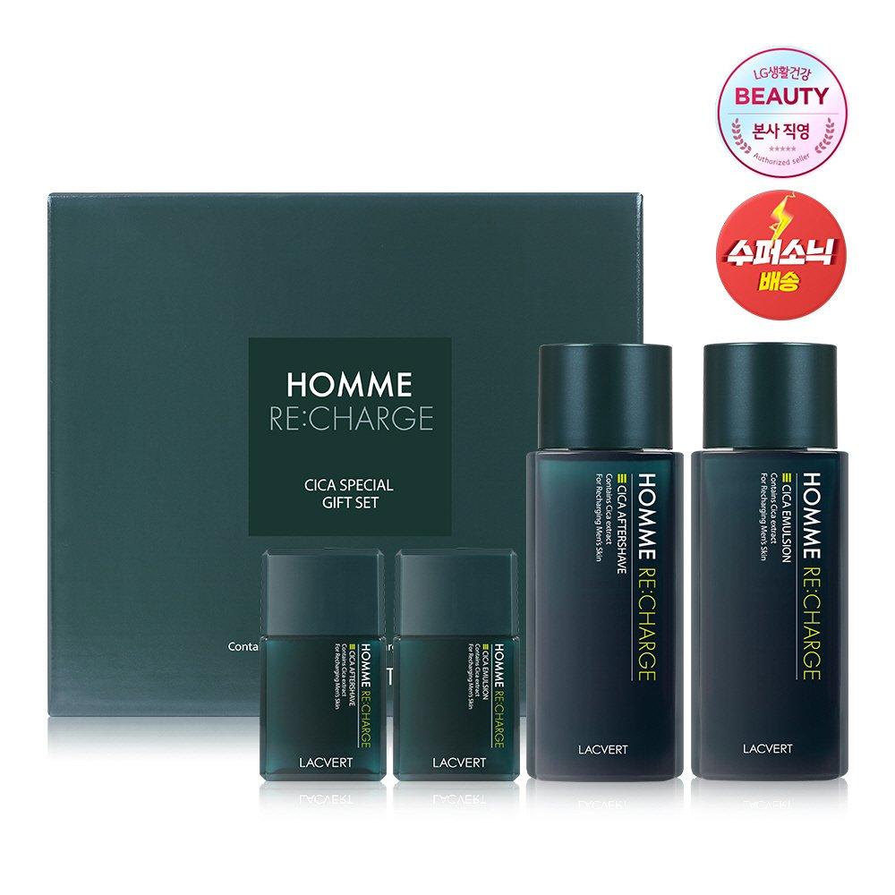 

Homme Recharge Cica 2-piece special set [Main product] 185ml, Emulsion 180ml [Internal] 35ml, Emulsion 35ml