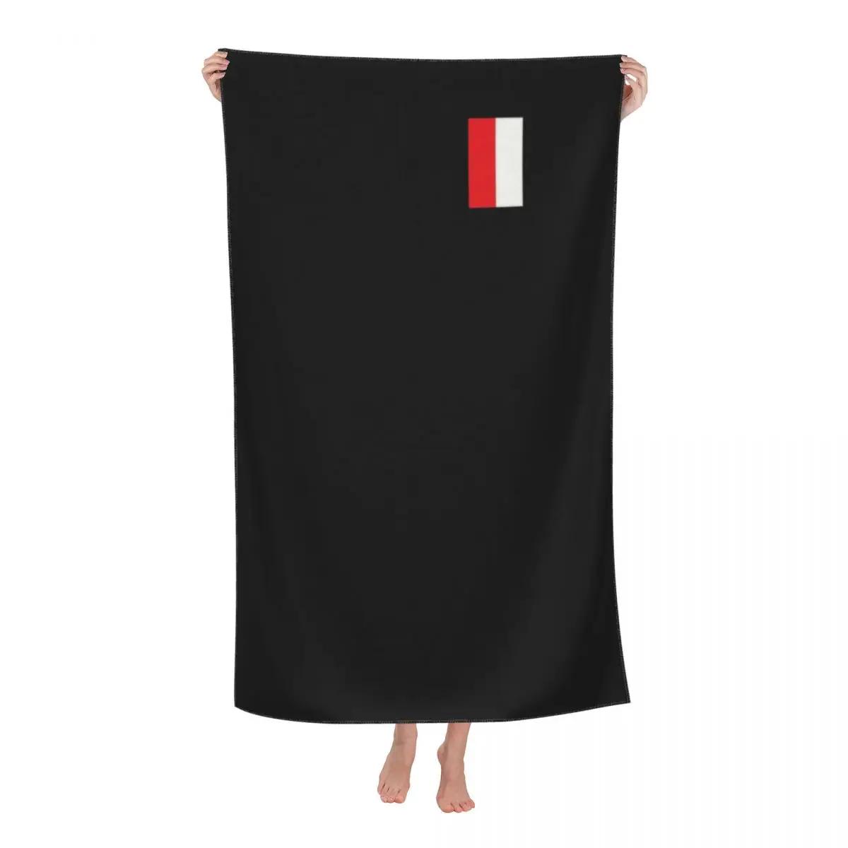 Polska Polish Eagle Beach Towel Poland Pride Soft Linen Microfiber Shower Towels W40*H60(CM)