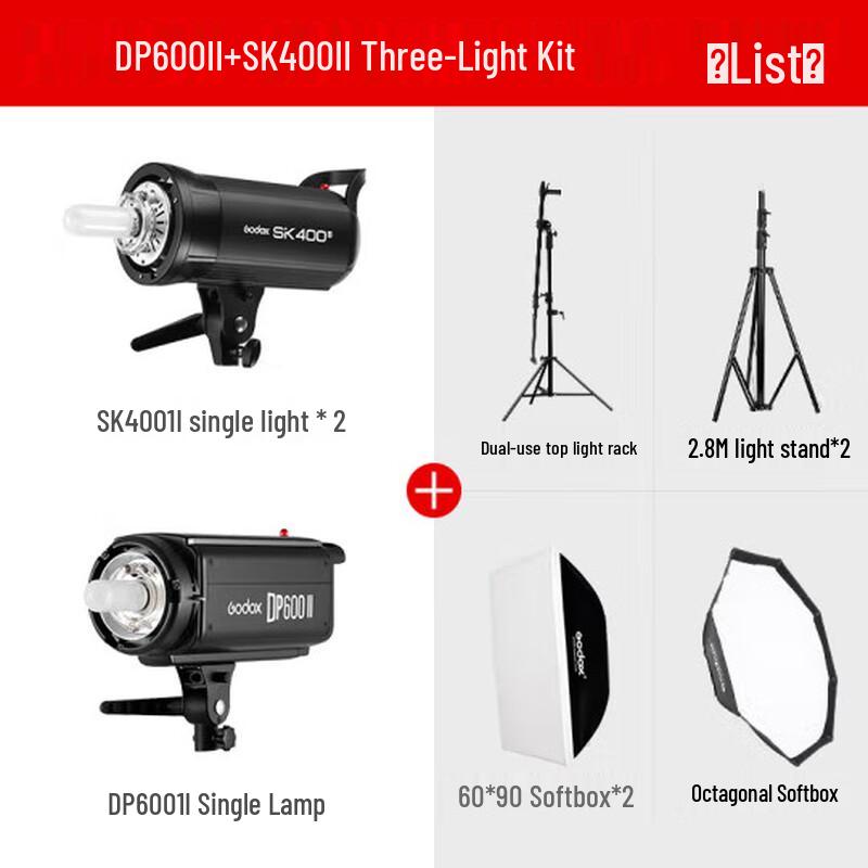 Godox Studio Flash Light Kit SK400II & DP600II