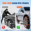 Winter Snow Chains For Cars 10pcs Outdoor Tire Chains For Motorcycles Trucks Emergency Anti-Skid Tyre Chains Auto Accessories
