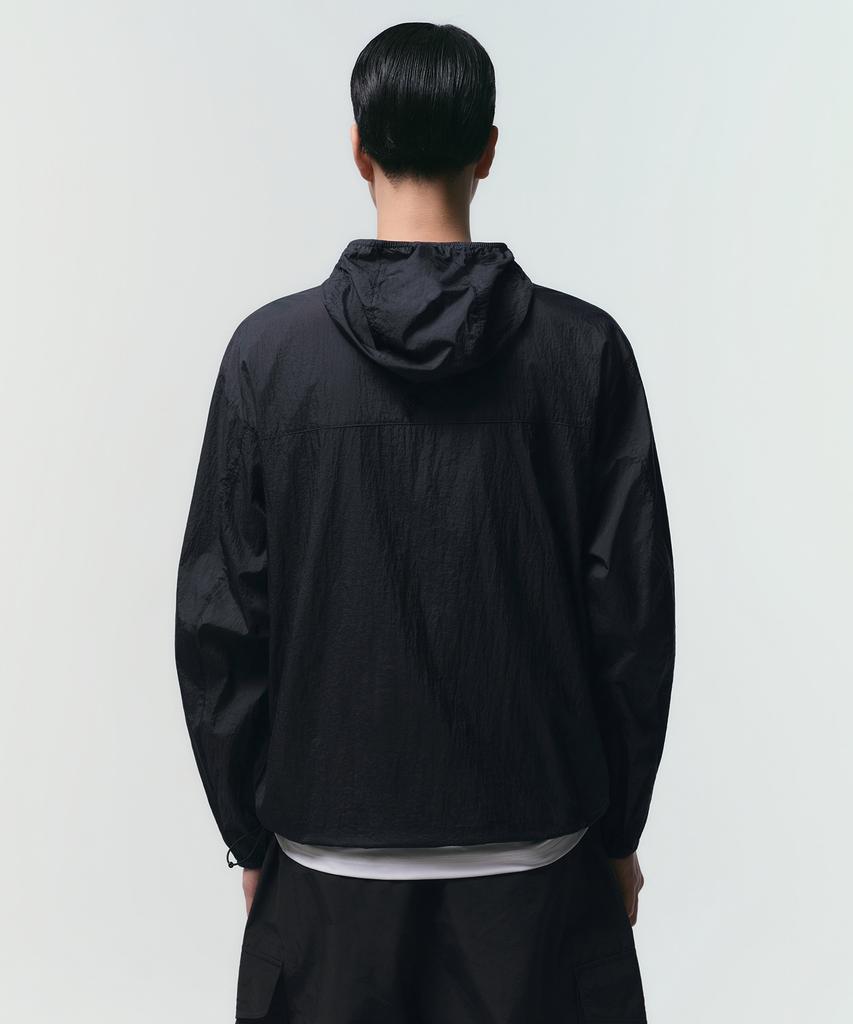 Musinsa Standard [City Leisure] Lightweight Packable Windbreaker Jacket [Black]