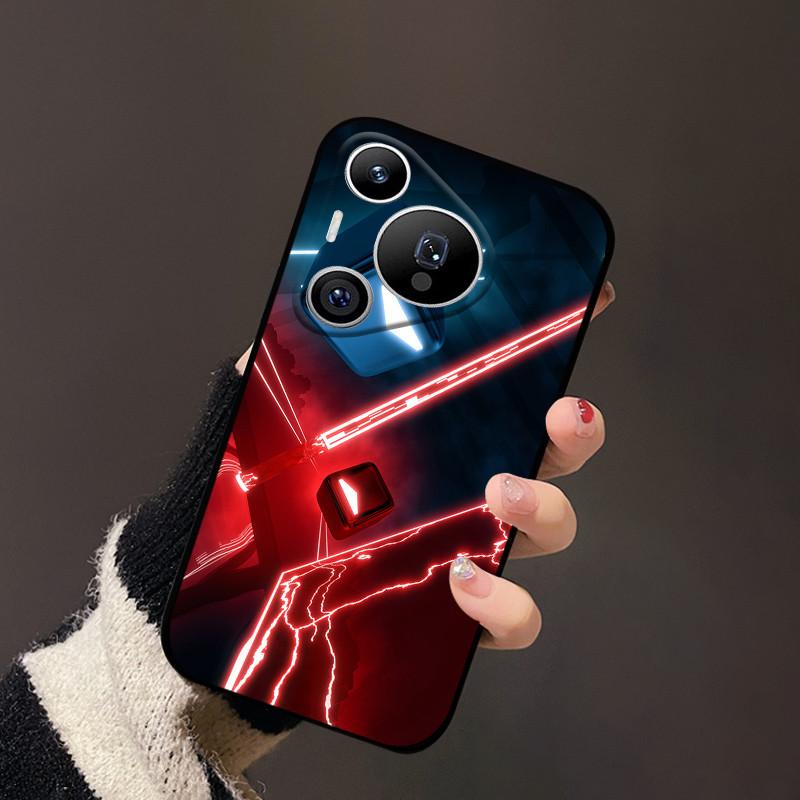 Für Huawei Pura 70 Hülle Schwarz Matt Niedlich Weich Silikon TPU Hüllen für Pura70 Pro Pura 70 Pro+ Plus Ultra Abdeckung Schutz Fundas