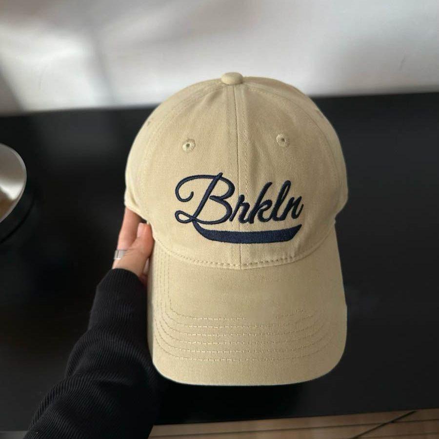 American Encore Red  White  Wide Brim  Face Small Baseball Hat for Women  Big Head  Baseball Cap Cotton