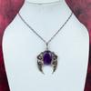 Star Amethyst Gemstone Pendant Copper Wire Wrapped Pendant Latest Design Jewelry