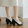 Girls' Shoes Women Mary Jane Shoes Lolita High Heels Bow T-Strap Wedding Pumps Thick Heels Shoes Bridal Princess Footwear 32-43