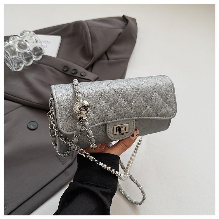 2025 New Fashion Rhombus Chain Handbag Xiaoxiangfeng Premium Versatile Women's Shoulder Crossbody Bag