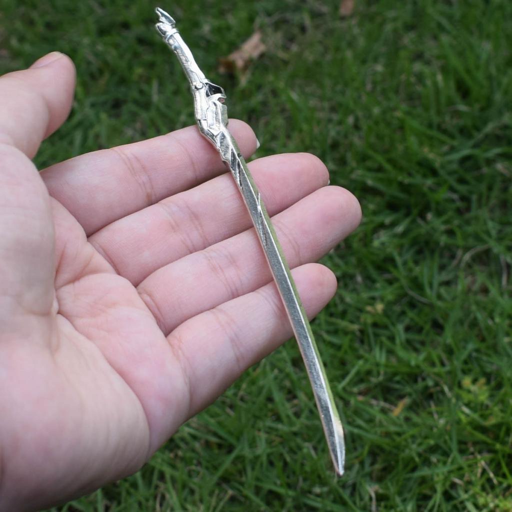 16cm Nordic Witch Wiccan Gothic Hair Stick Halloween Hairpin Sword Gift Hair Pin