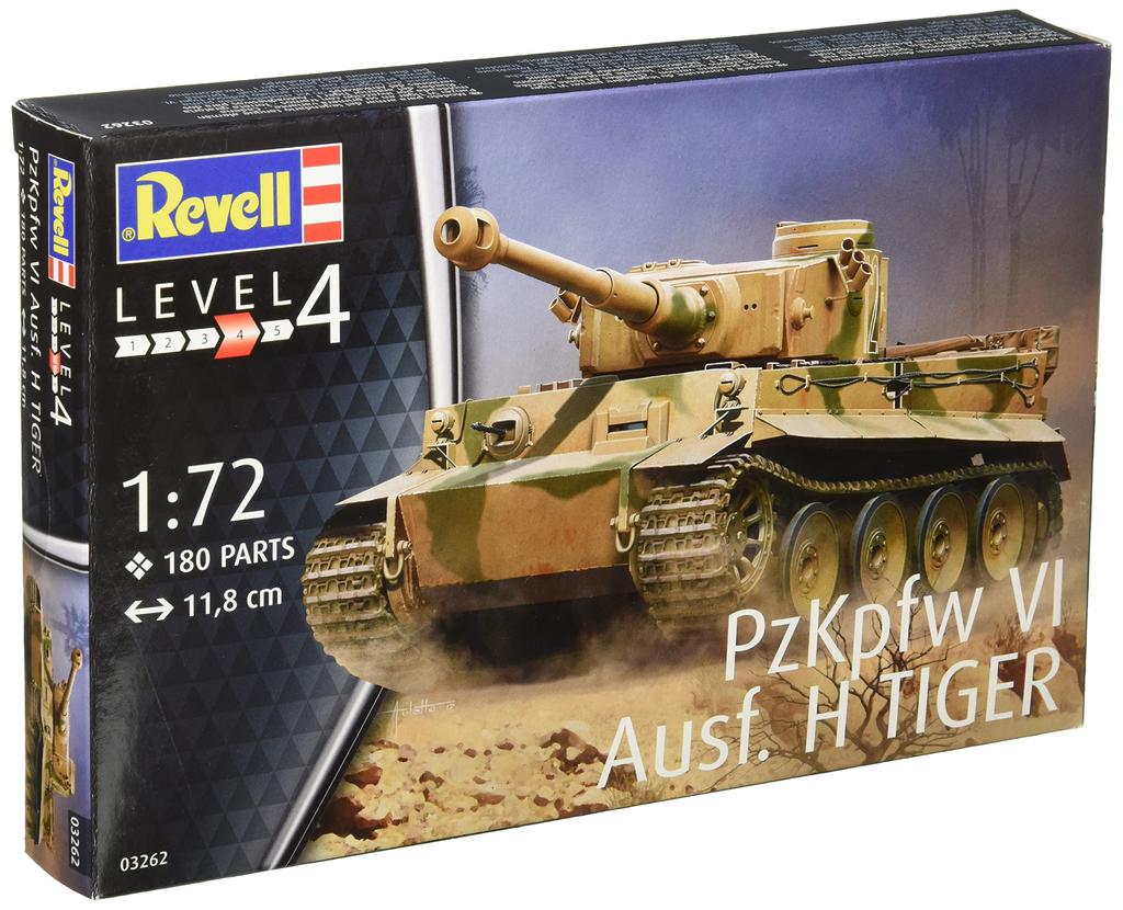 Revell 1/72 scale German Tiger 1 Panzer VI plastic model kit, model number 03262