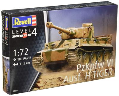 Revell Scale German Tiger 1 Panzer VI Plastic Model Model Number 03262 1/72 Kit,
