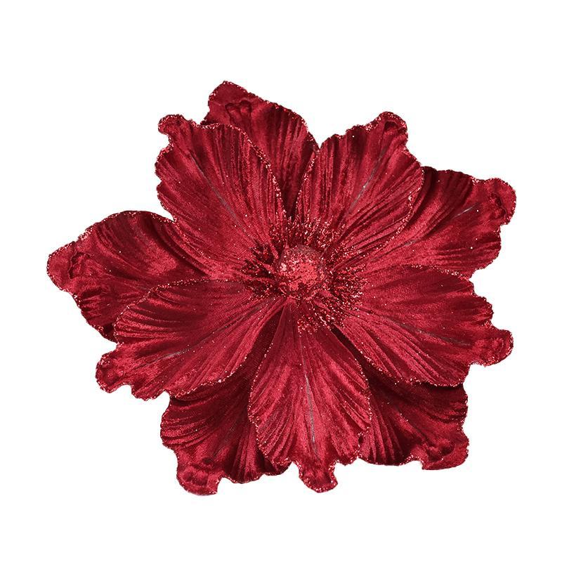 20cm Vánoční Dekorace Umělé Květy Magnólie Vánoční Stromek Dekor Jadeitová Orchidej Vánoční Květina