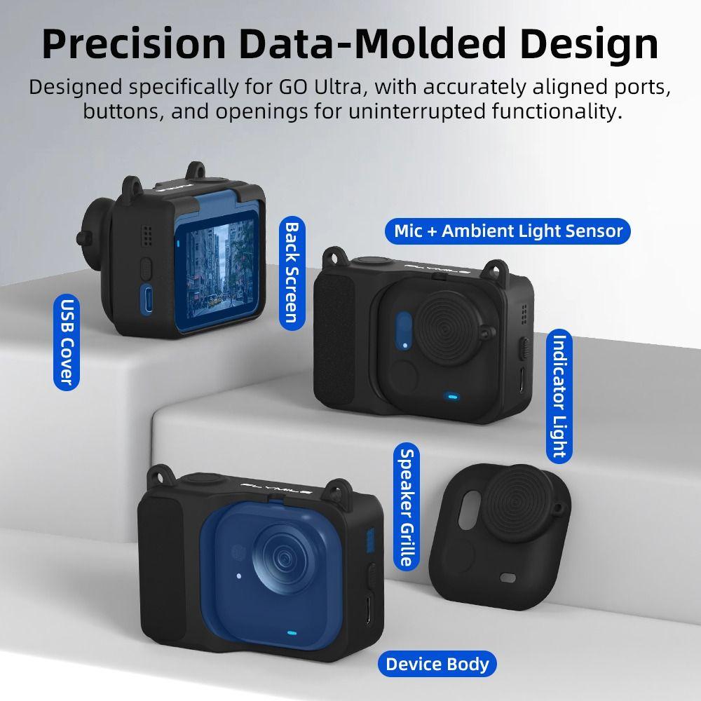 With Anti-lost Rope Camera Protector Lens Cap for Insta360 GO Ultra Action Camera Accessories